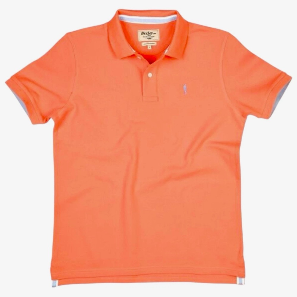 Bexley Men's Corail Andy II Polo Shirt‎ Coral XXLarge Organic Cotton